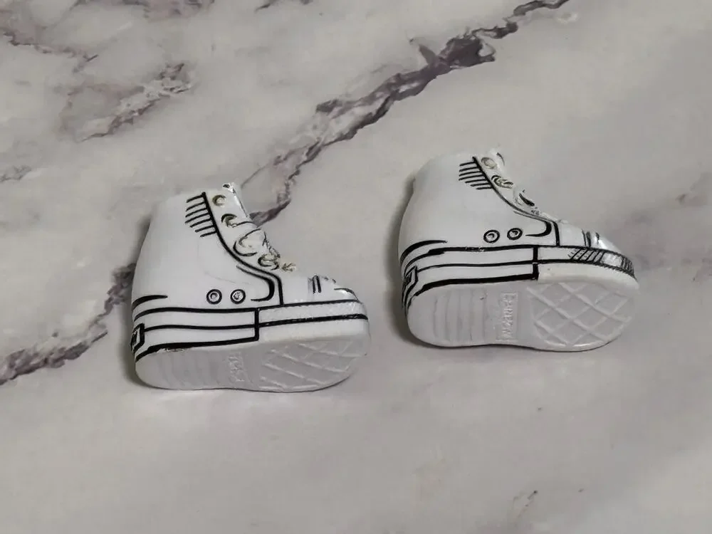 Jett Dawson Doll Shoes Black White Sneakers Rainbow High Art Of Fashion